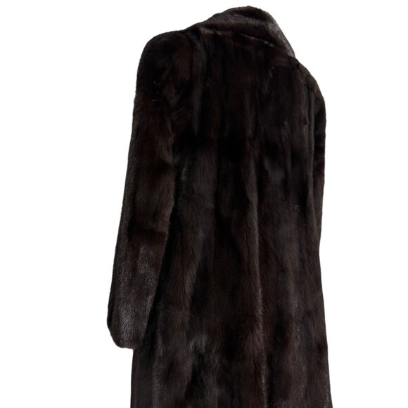 Vintage BILL BLASS for EVANSFURS at LAZARUS Full Length Mink Coat Womens Large? - Picture 5 of 12
